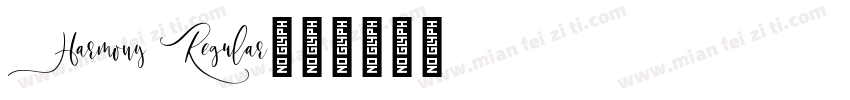 Harmony Regular字体转换